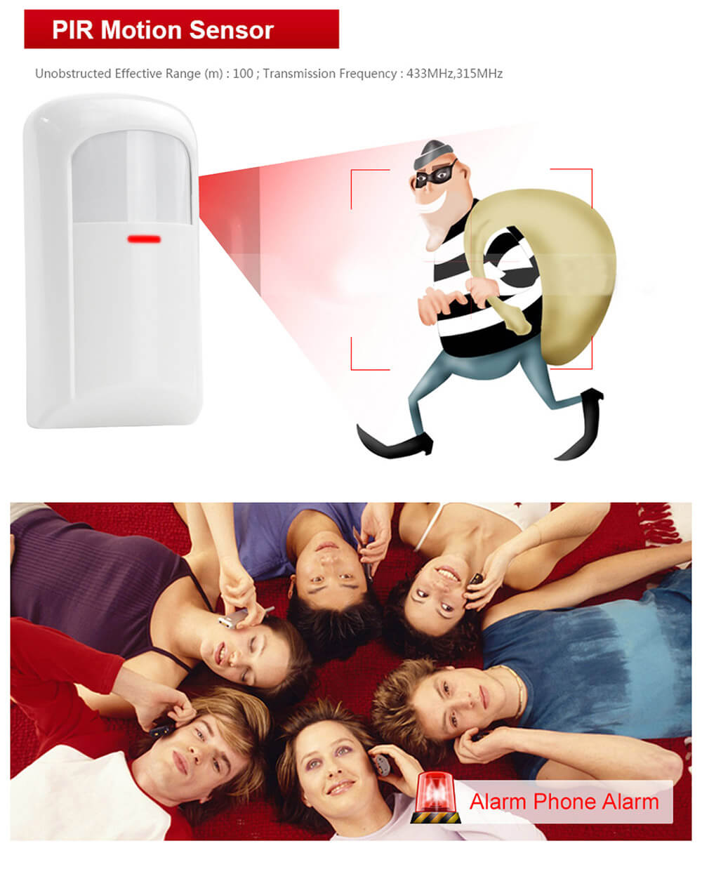 YA-500-GSM-23 LCD Wireless GSM Autodial SMS Home House Office Security Burglar Intruder Alarm