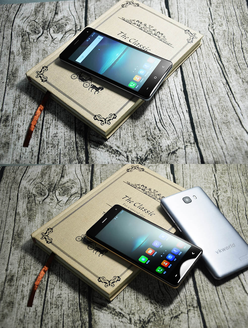 VKWORLD T5 5.0inch IPS HD Screen Android 5.1 3G Smartphone MTK6580 Quad Core 2GB 16GB 8.0MP+5.0MP Cameras Dual SIM - Gray