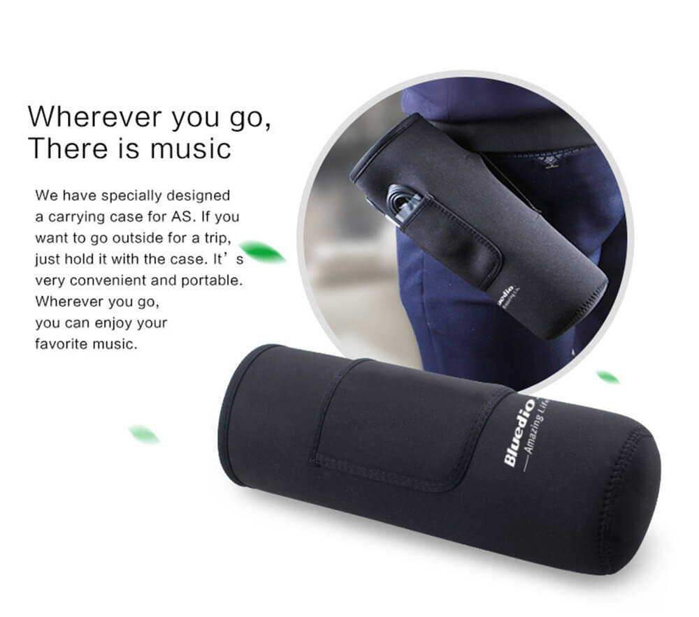 Bluedio AS Bluetooth4.1 WiFi Speaker Music Player Dual Mode Loudspeaker for Laptop Mobile Phone - Black