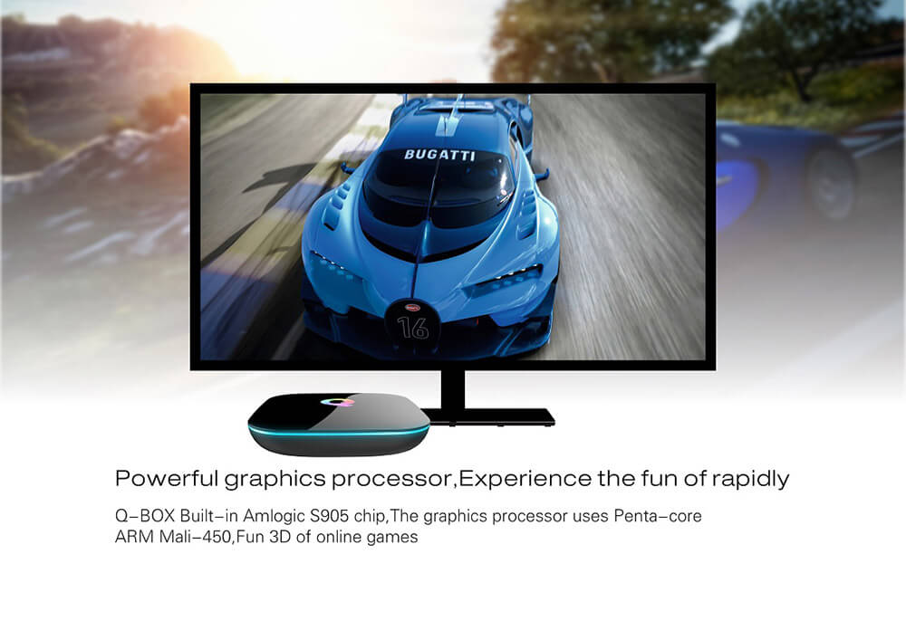 Q-BOX 4K KODI Preinstalled Amlogic S905 TV Box Android 5.1 2G/8G 2.4G+5G Dual Band WIFI 1000M LAN Bluetooth4.0