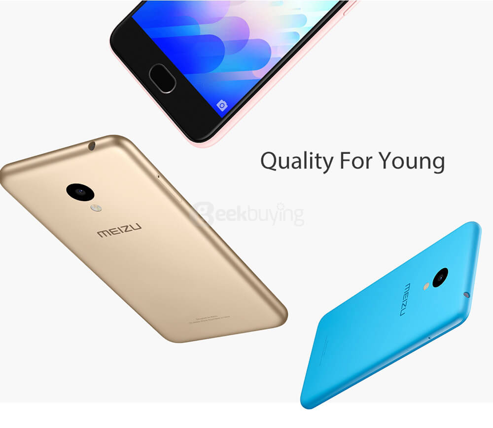 MEIZU M3 mini 5.0inch 2.5D HD Screen 4G LTE Flyme 5.1 2GB 16GB Smartphone YunOS 64bit MT6750 Octa Core 5.0MP+13.0MP 2870mAh battery - Gold