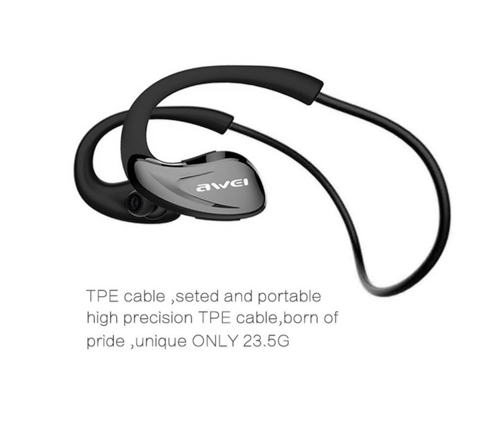 Awei A880BL Wireless Bluetooth V4.0 Headphones Sports Stereo Earphones - Black