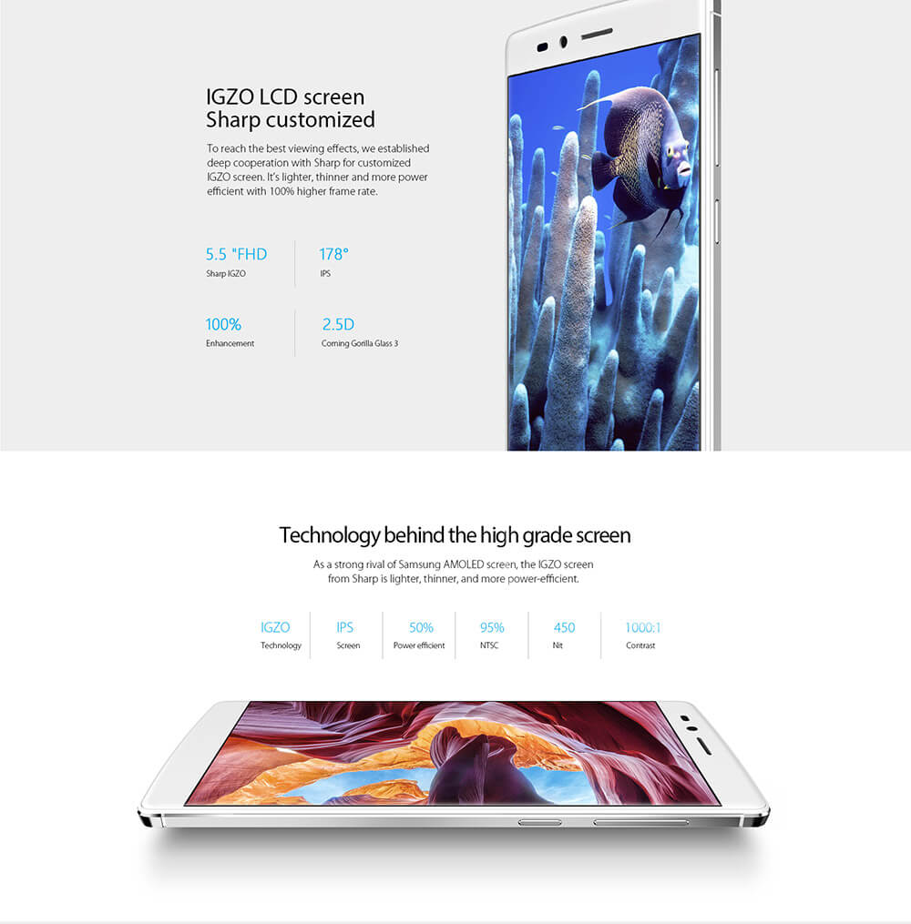 Vernee Apollo Lite 5.5-Inch Android 6.0 Helio X20 MT6797 Deca Core Smartphone 4GB+32GB 5.0MP+16.0MP Type-C Touch ID OTG Fast Charge Gyroscope - Silver