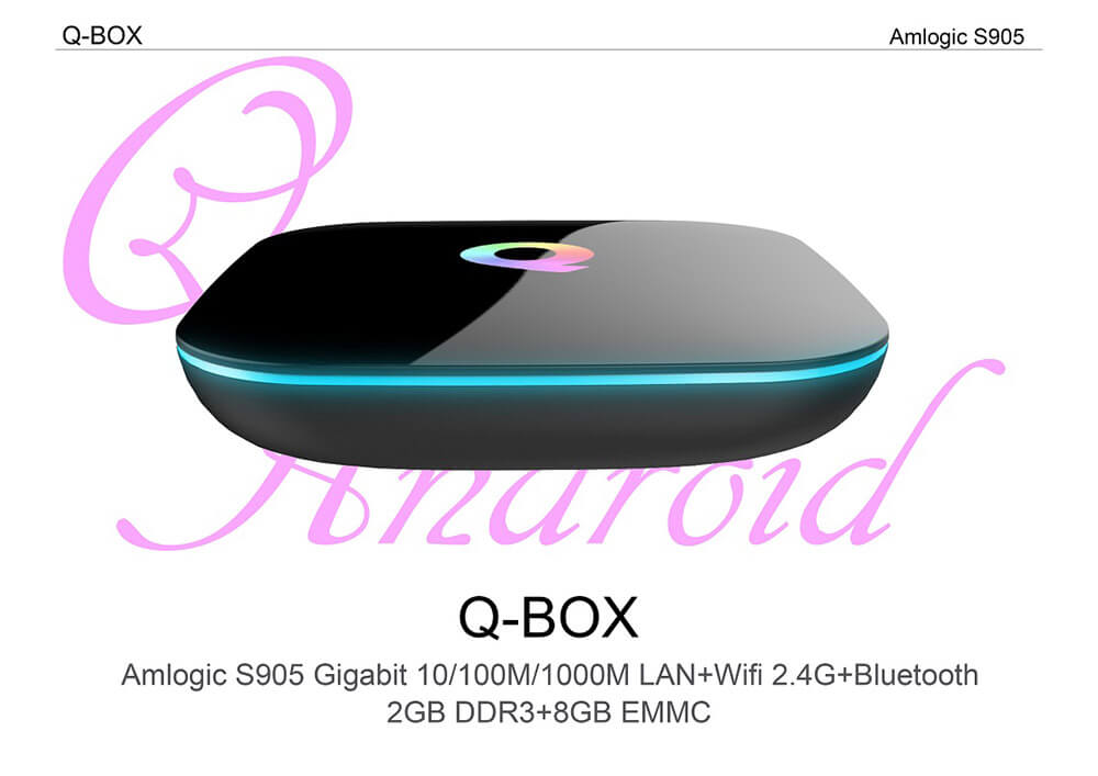 Q-BOX 4K KODI Preinstalled Amlogic S905 TV Box Android 5.1 2G/8G 2.4G+5G Dual Band WIFI 1000M LAN Bluetooth4.0