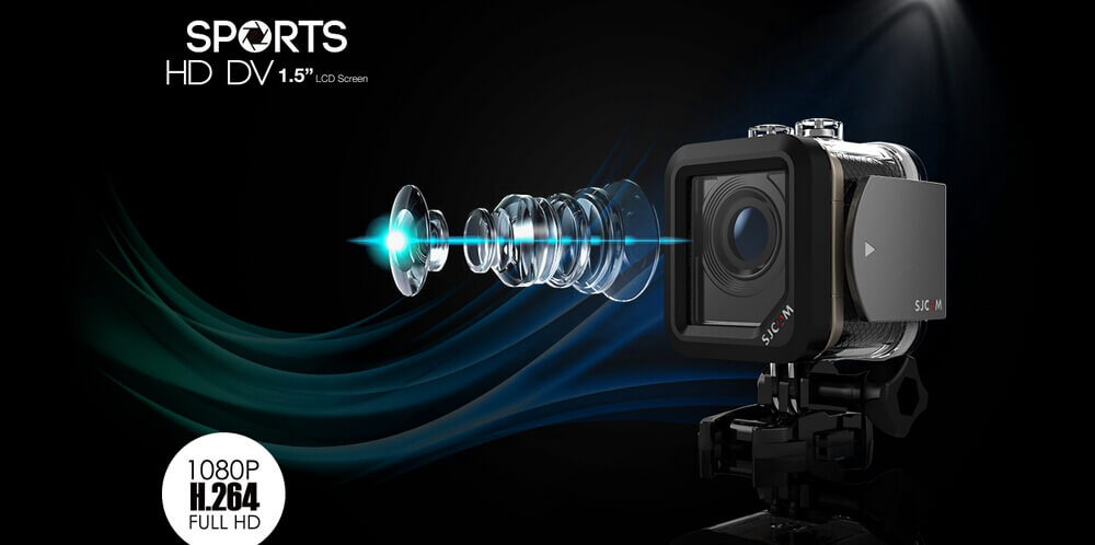 SJCAM M10 WiFi Mini Cube 12MP 1080P Novatek Sports Camera Standard Version 1.5 Inch 170 Wide Angle Lens HD Camcorder Car DVR - Red