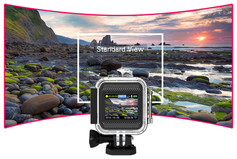 SJCAM M10 WiFi Mini Cube 12MP 1080P Novatek Sports Camera Standard Version 1.5 Inch 170 Wide Angle Lens Waterproof HD Camcorder Car DVR - Blue