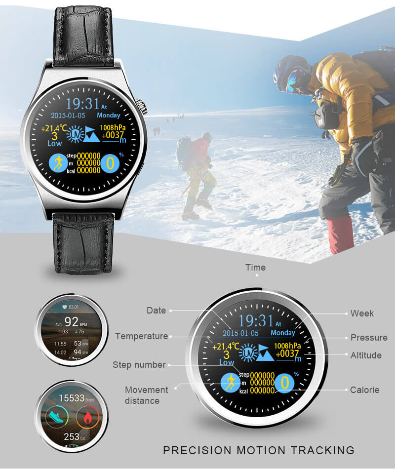 Makibes X10 Bluetooth 4.0 Heart Rate Monitor Smart Watch MTK2502C 1.3