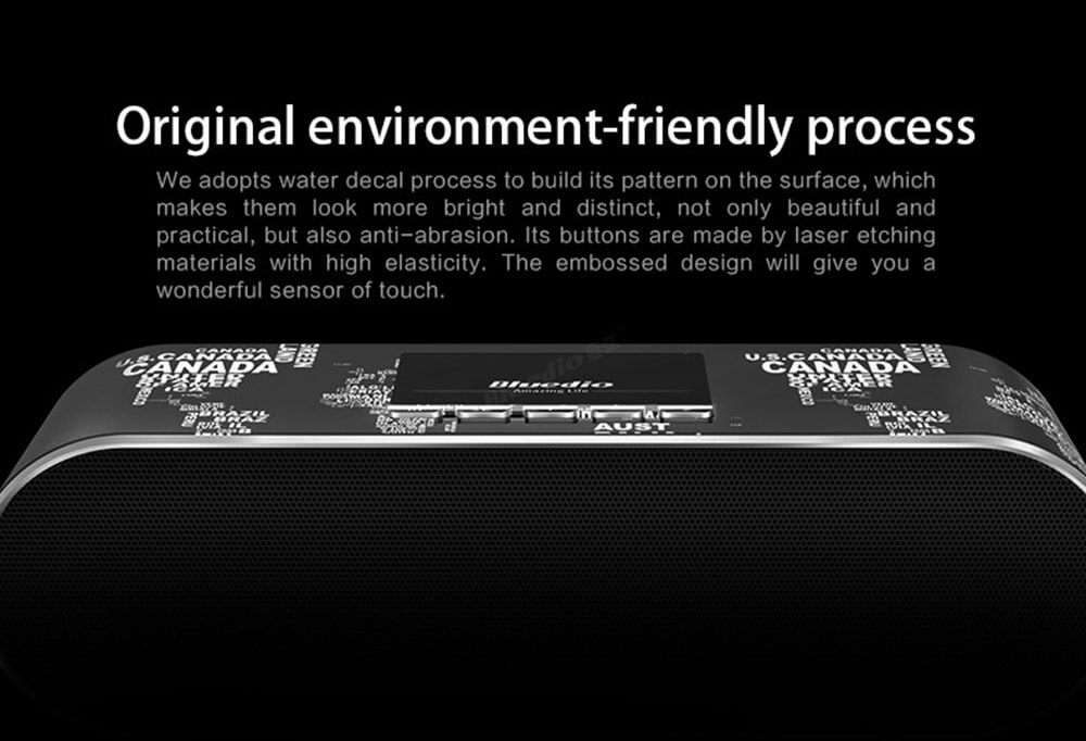 Bluedio AS Bluetooth4.1 WiFi Speaker Music Player Dual Mode Loudspeaker for Laptop Mobile Phone - Black