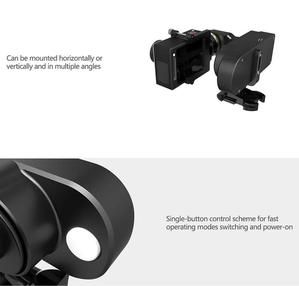 Feiyu Tech FY-WG Mini 2 Axis Wearable Gimbal for Gopro 3 3+ 4 Camera