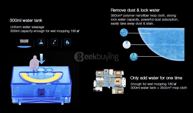 Ilife X5 Sweeping Robot Home Vacuum Cleaner Dust Cleaning with 2600mAh Lithium Battery - Gold