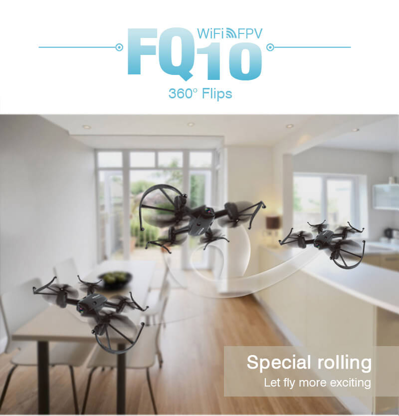 FQ777 FQ10A WIFI FPV 2.0MP Camera Altitude Hold 3D Roll 2.4GHz 6-Axis RC Quadcopter