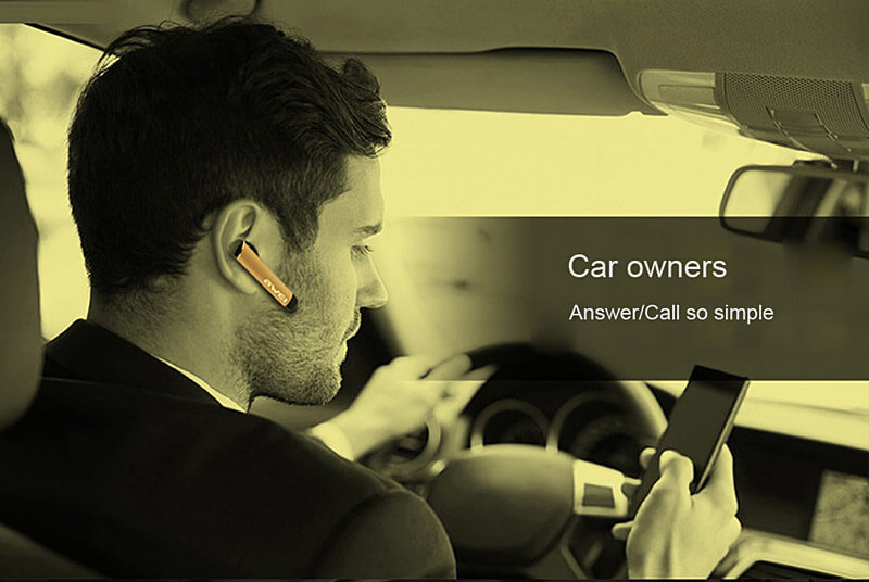 Awei A832BL Wireless Automatic Car Phone Headphone Bluetooth V4.0 Earphone