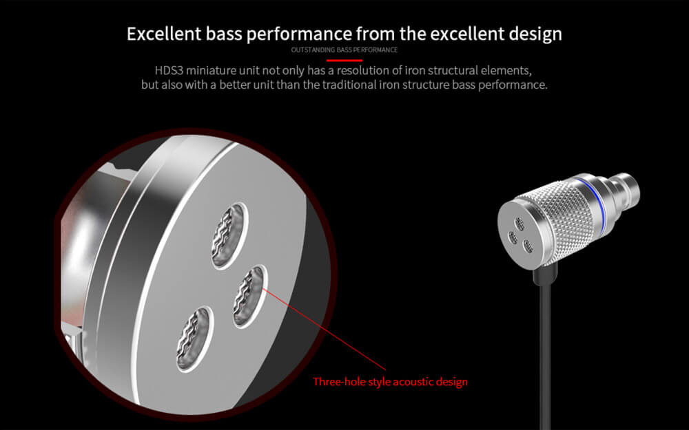 KZ HDS3 Bass Stereo In Ear Earphones Music Sports Headset - Silver Gray