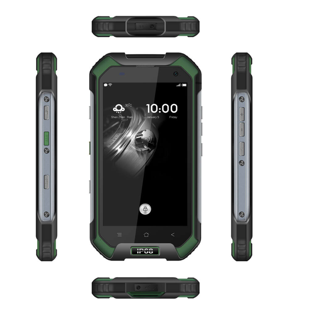 Blackview BV6000 4.7inch HD IP68 Waterproof Shockproof Scratch-proof Rugged Phone MT6755 Octa Core Android 6.0 3GB 32GB 13.0MP NFC Fast Charge - Green
