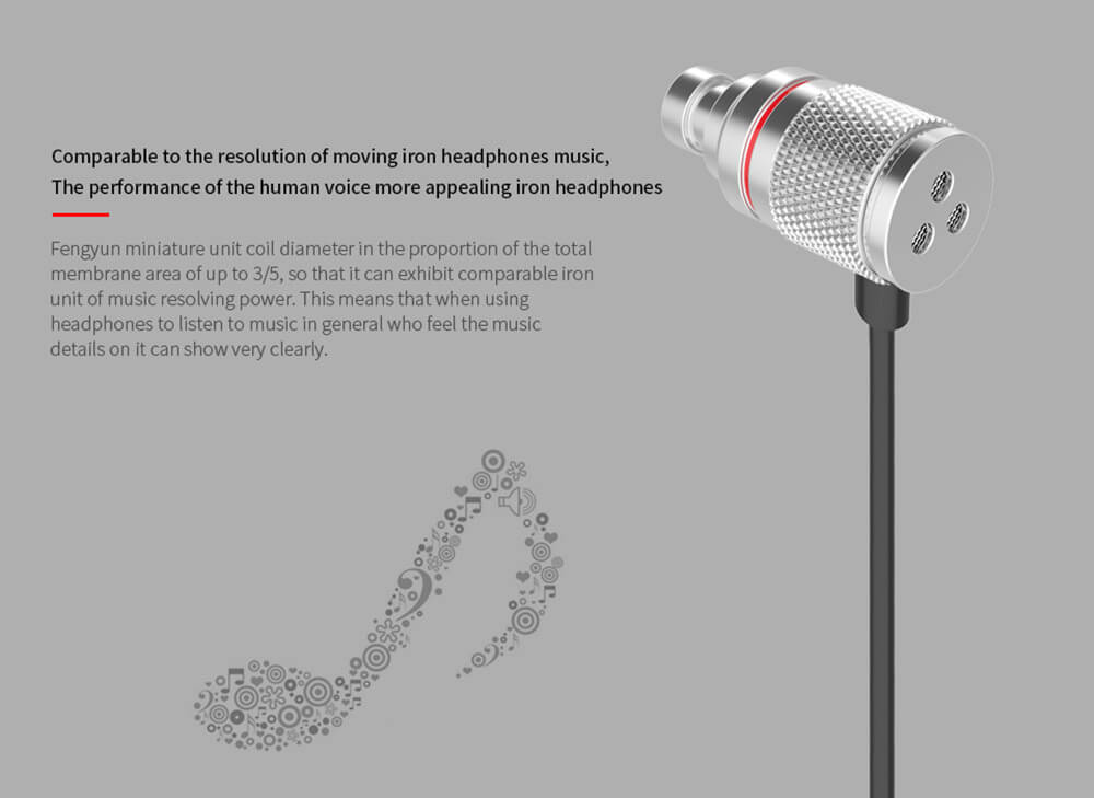 KZ HDS3 Bass Stereo In Ear Earphones Music Sports Headset - Silver Gray