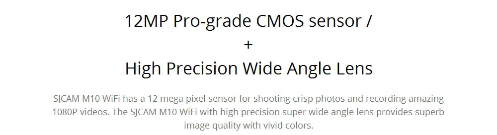 SJCAM M10 WiFi Mini Cube 12MP 1080P Novatek Sports Camera Standard Version 1.5 Inch 170 Wide Angle Lens HD Camcorder Car DVR - Red