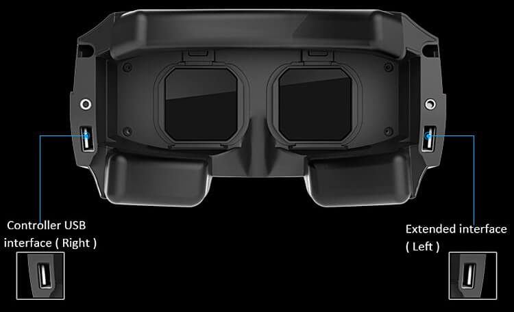 ANTVR Kit 3D Immersive Virtual Reality VR Headset 1080P HD VR Helmet 100FOV Distortion Free for PC - Black