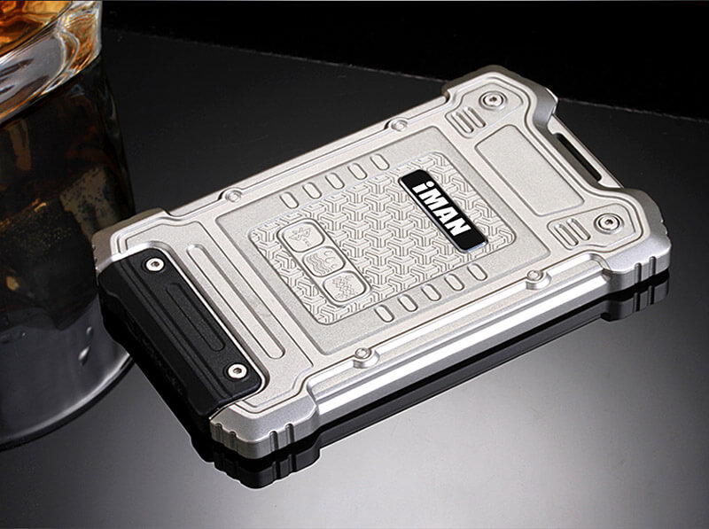 iMAN S1 PRO 7.2mm Ultra Thin 1 Inch HD MT6261D Single Core IP67 Cell Phone Mini Pocket Card Waterproof Shockproof Bluetooth Pedometer - Black