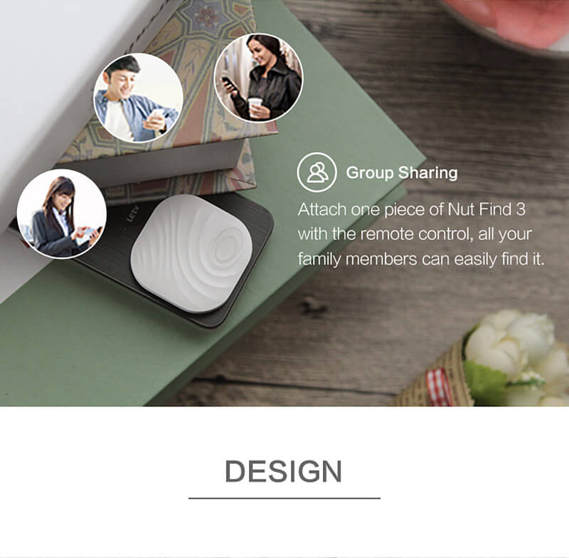 Nut3 Multifunctional Smart Finder WiFi Bluetooth Tracker Locator Wallet Phone Key Anti-lost Alarm - White