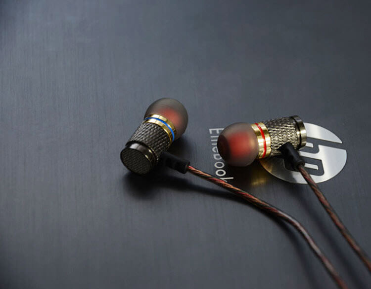KZ ED2 Gold Plated Double Magnets Drivers Noise Isolating HiFi Earphone