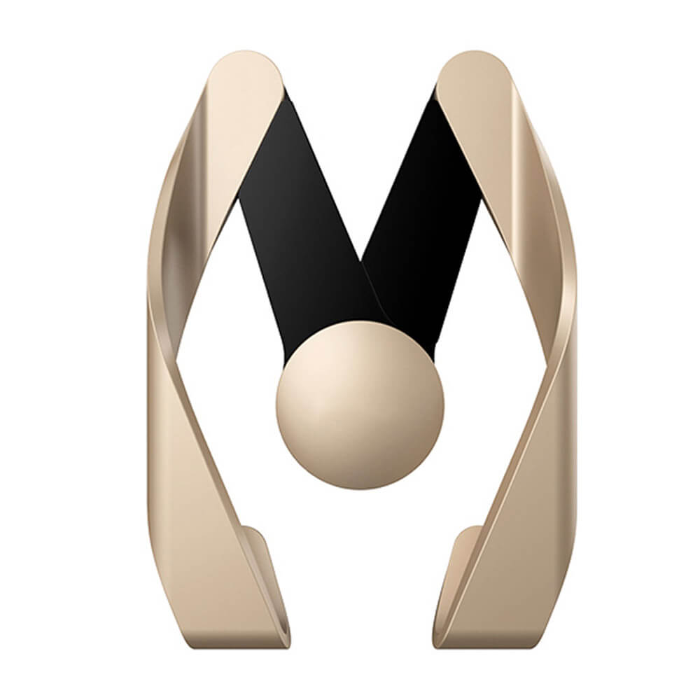 Rock Autobot Car Air Vent Phone Holder Adjustable Phone Stand Metal Smartphone Bracket For iPhone / Samsung / Xiaomi - Golden