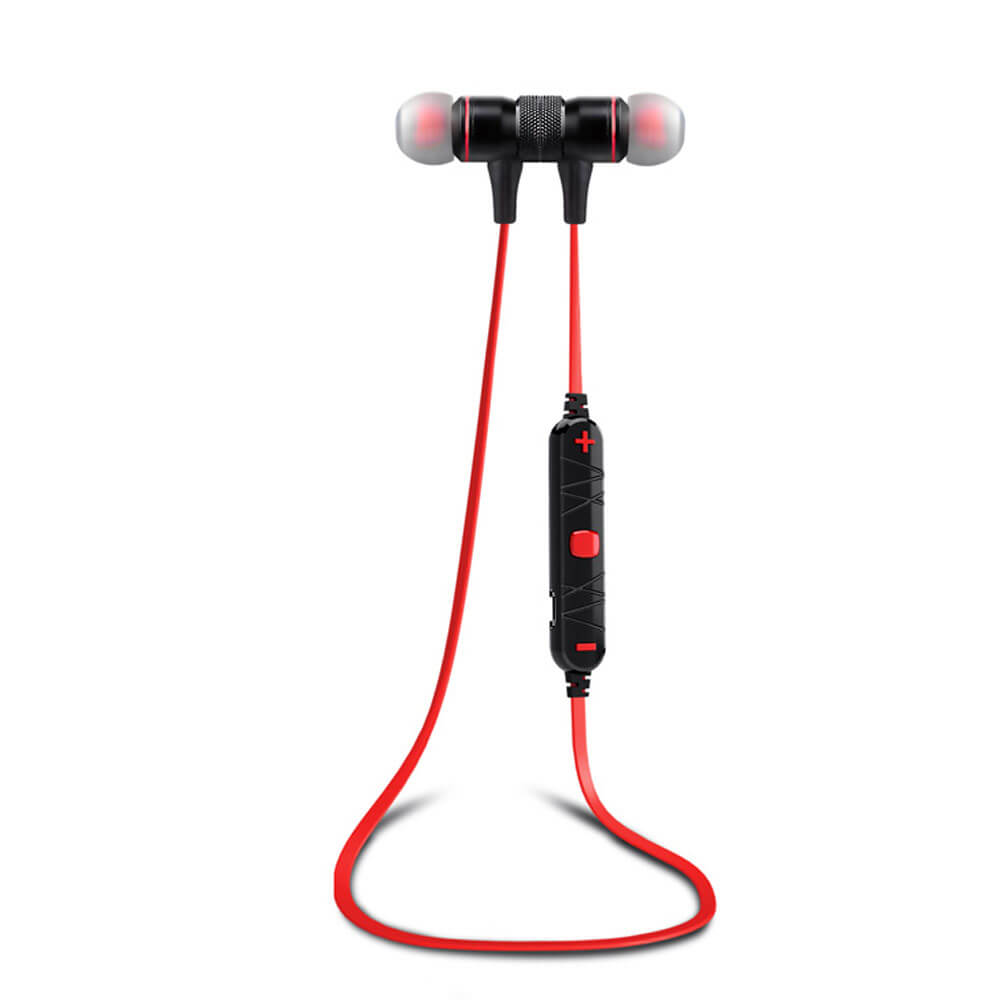Awei A920BL Wireless Bluetooth 4.0 Stereo Earphone Sports Headset - Black+Red