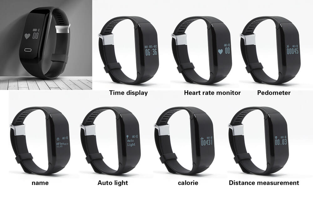 B3 Bluetooth 4.0 Smartband Pulse Heart Rate Monitor Sports Fitness Sleep Tracker Call Reminder for iOS Android - Blue
