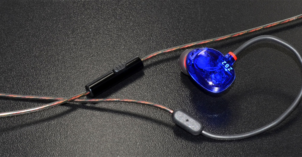Original KZ ZS2 In-ear Dual Dynamic Unit Heavy Bass Headphone with Mic for Xiaomi Samsung iPhone