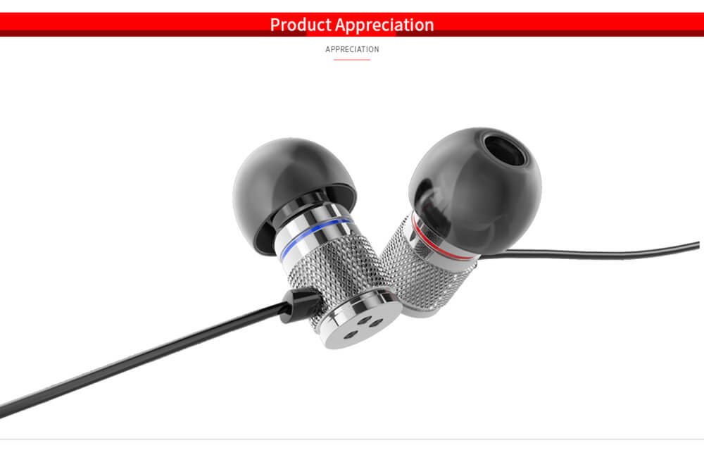 KZ HDS3 Bass Stereo In Ear Earphones Music Sports Headset - Silver Gray