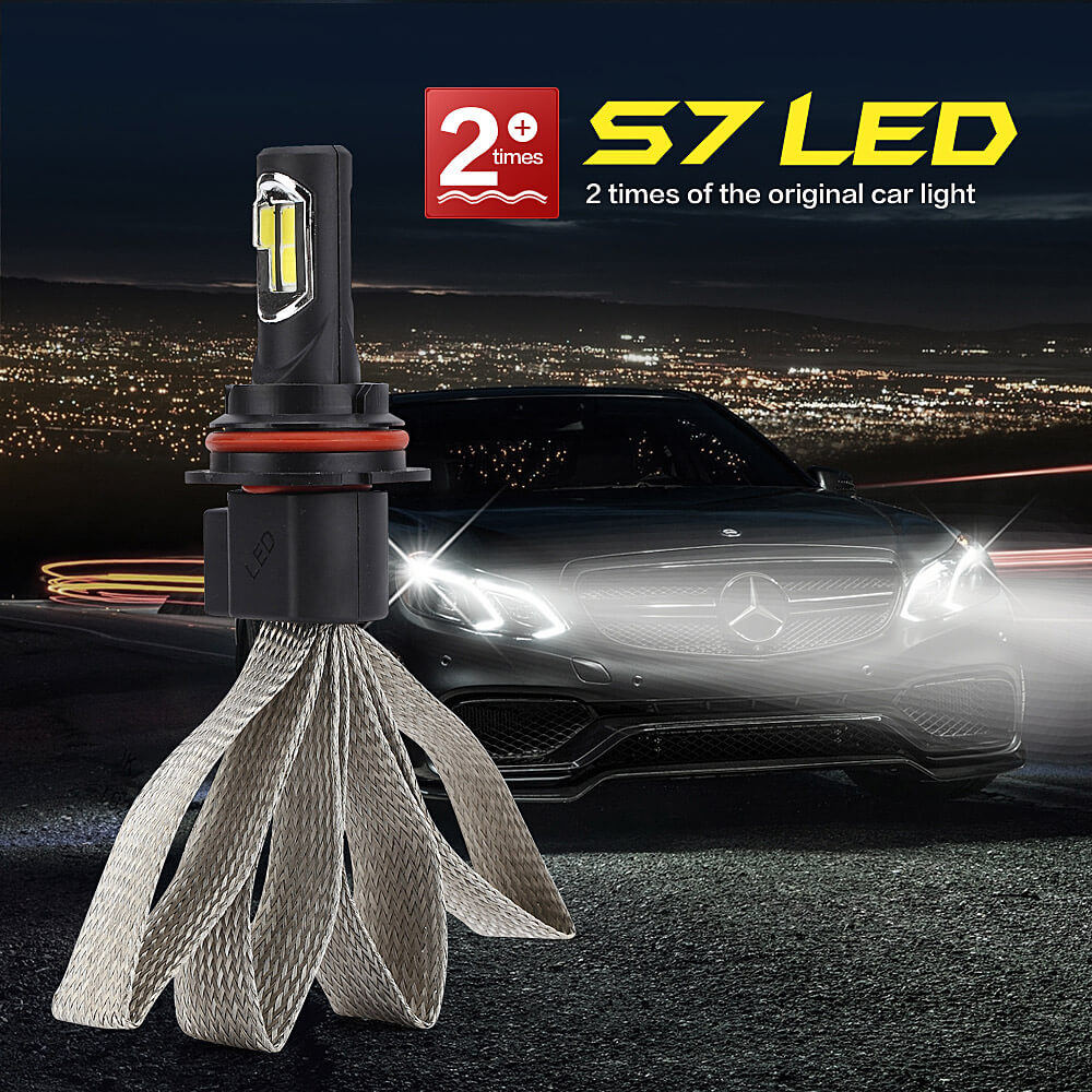 S7 9006-6000K-A 30W 3200LM LED Car Headlight Kit Auto Lighting System Car LED Bulb