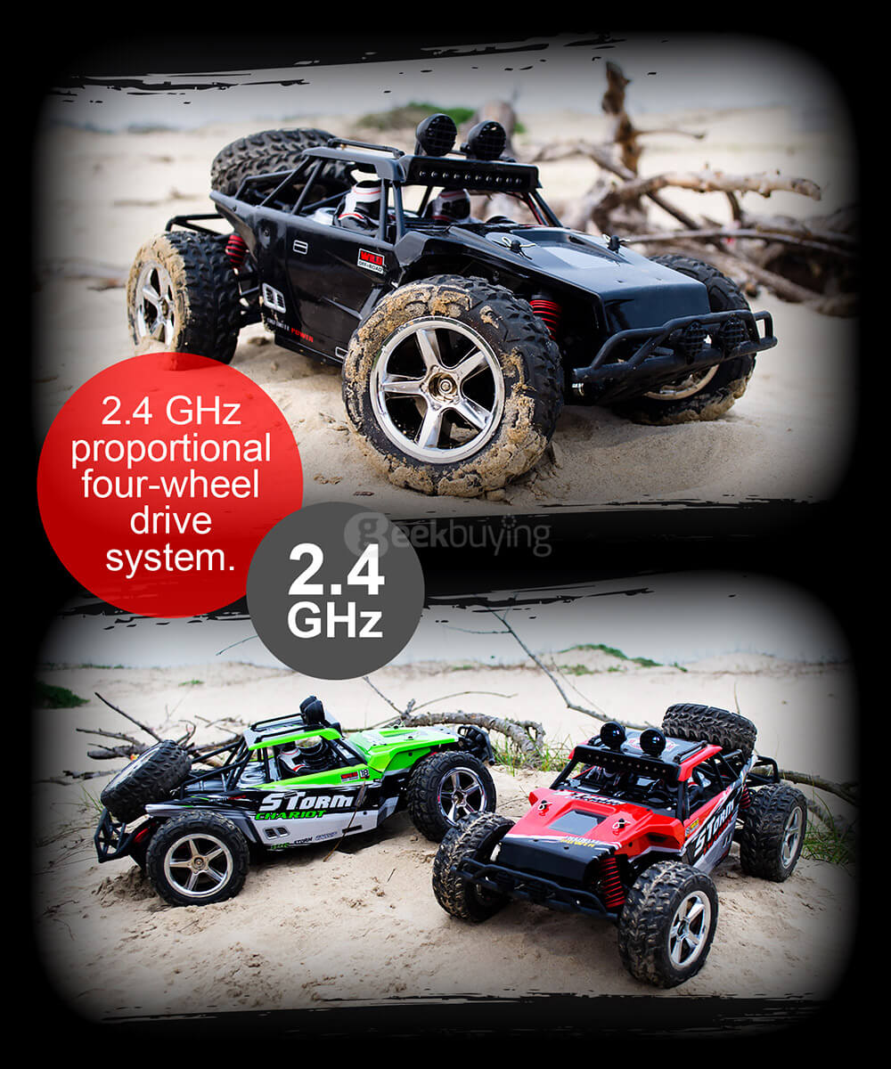 SUBOTECH BG1513B 1:12 Full Scale 2.4GHz 4WD High Speed RC Car - Black