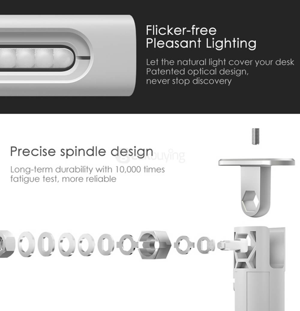 Original Xiaomi Mi Smart LED Lamp Mijia Intelligent LED Lamp Table Lamp with Four Different Modes - White