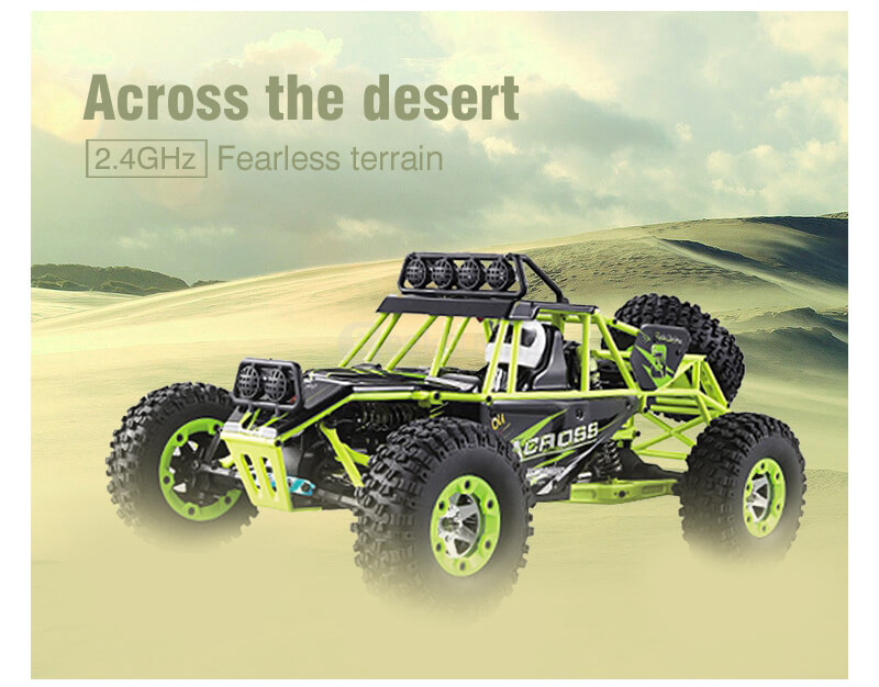 WLtoys 12428 2.4G 1/12 4WD Crawler 50km/h RC Car With LED Light