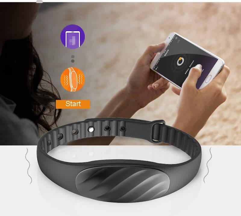 Meizu bong 2P Smart Bracelet with 40 Days Long Standby/ Pedometer/ Sports Sleep Tracker/ Call Reminder for Android iOS - Black