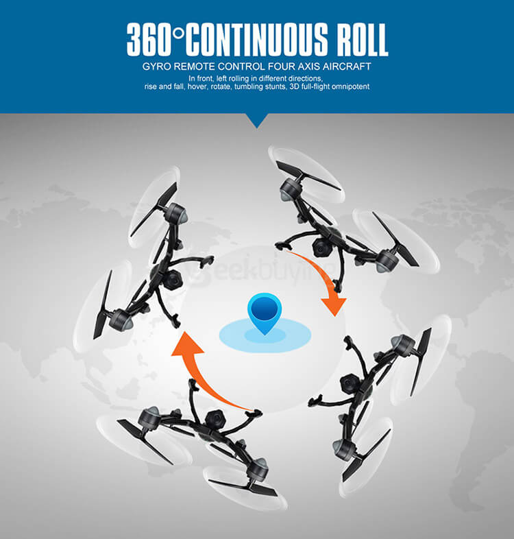 JXD 510G X-Predators FPV 5.8Ghz 2MP Camera Altitude Hold CF Mode 3D Flip 4CH 6-Axis RC Quadcopter