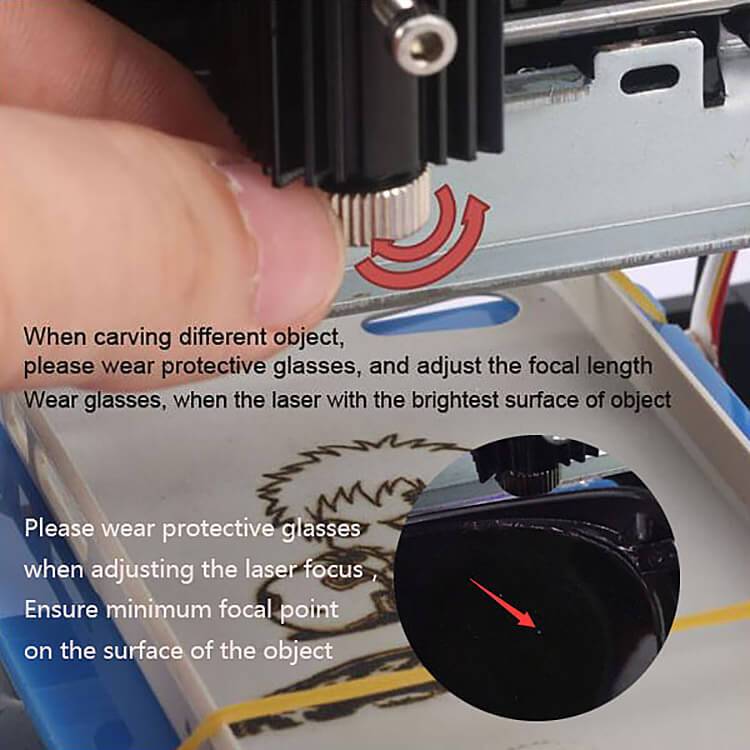 JZ-5 DIY 500mw MINI USB Laser Engraving Machine Stamp Carving Machine Laser Cutter for Windows XP/7/8/10