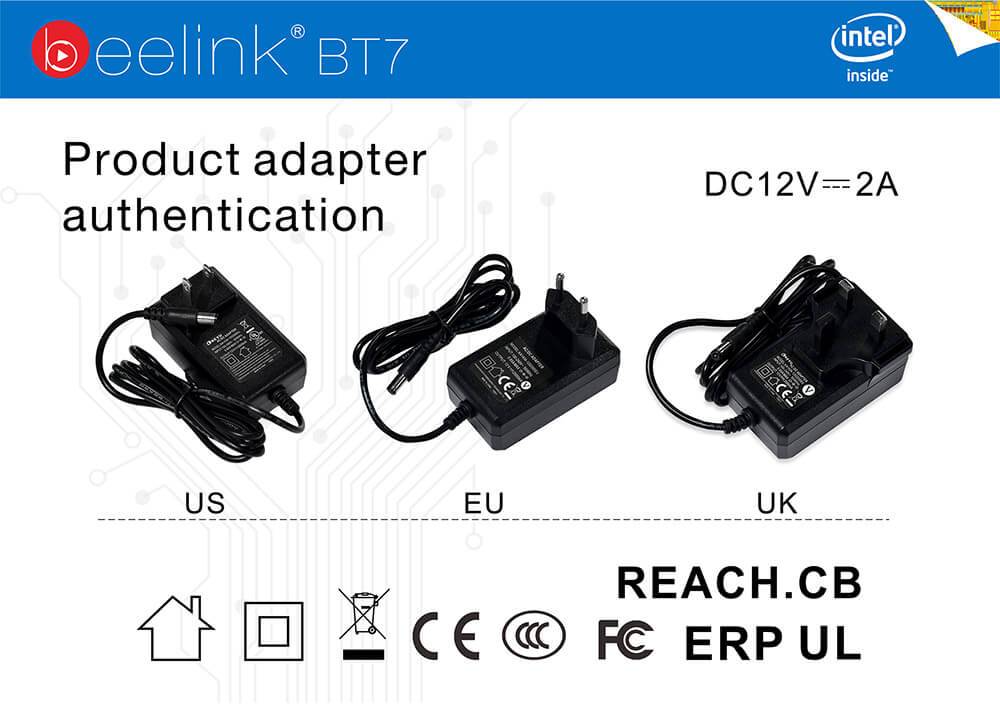 Beelink BT7 Intel Cherry Trail Z8700 4G/64G Barebone Mini PC 2.4G/5.8G WIFI 1000M LAN Bluetooth4.0 HDMI