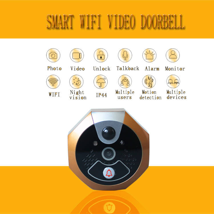 H8-A Smart WiFi Video Doorbell 130W Motion Detection Night Vision Tamper Alarm - Standard Version