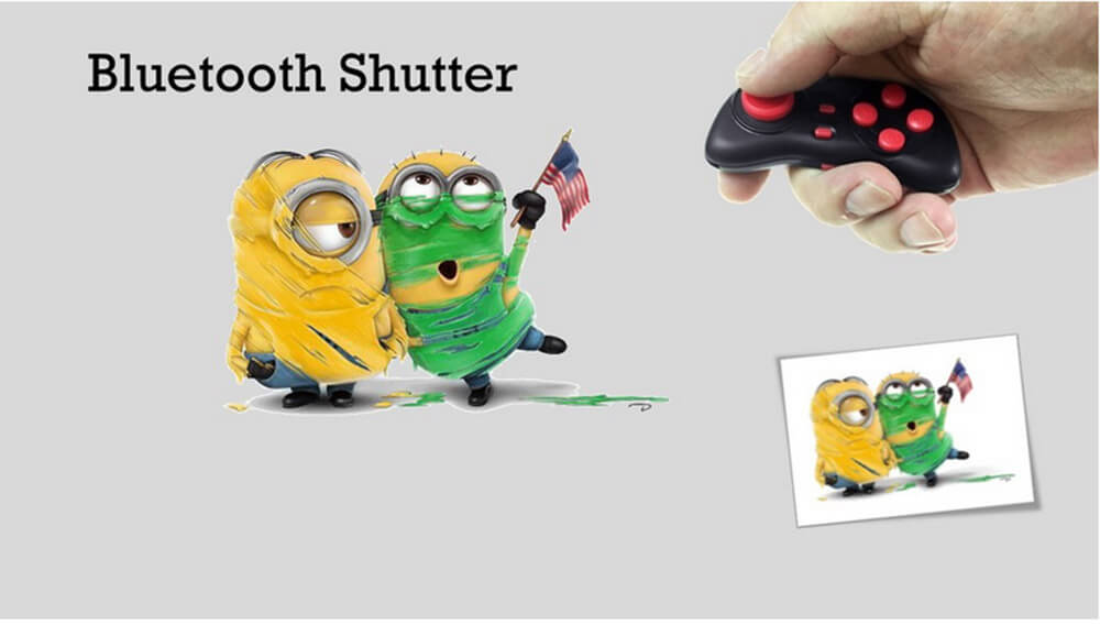 CSY03 Bluetooth VR Virtual Reality Gamepad Game Controller Selfie Shutter for iOS Android Smartphones VR Headset - Black