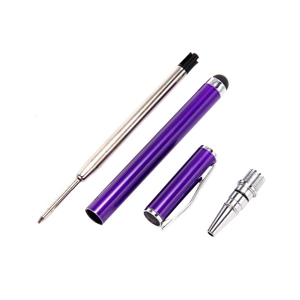 Capacitive Touch Screen Stylus Pen for Tablet PC & Mobile with Ball pen function purple (CP146361)