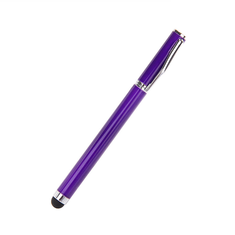 Capacitive Touch Screen Stylus Pen for Tablet PC & Mobile with Ball pen function purple (CP146361)