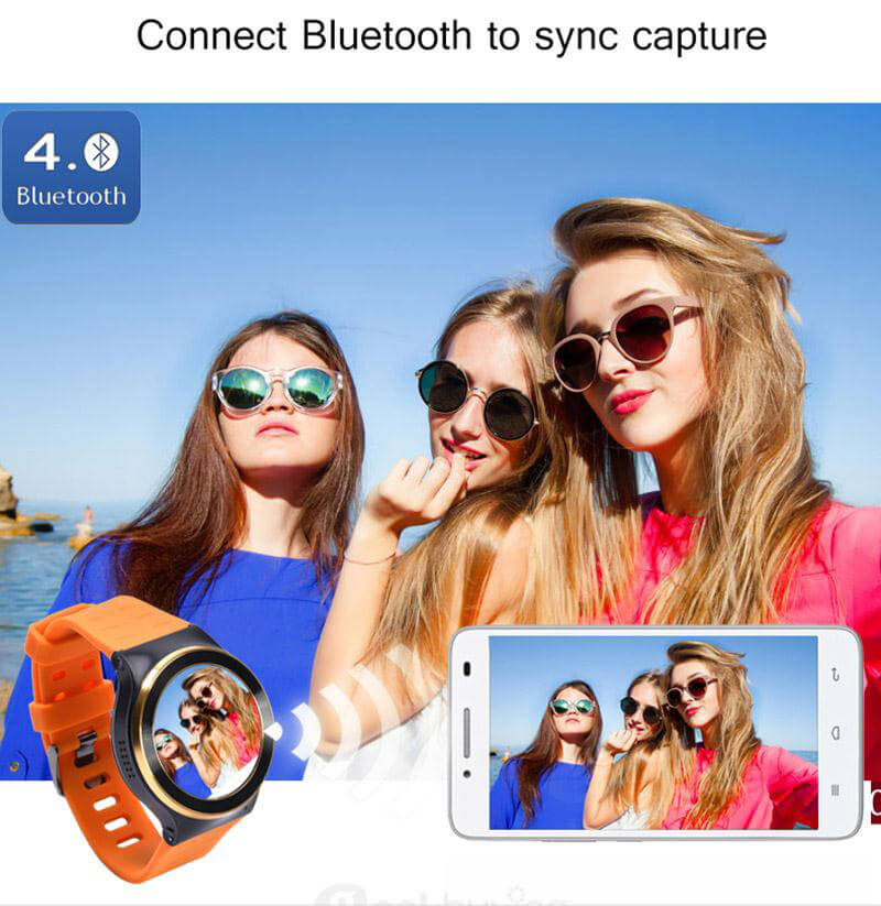 ZGPAX S99 3G Smartwatch Phone Android 5.1 OS 1.33 inch MTK6580 Quad Core 1.3GHz 512MB RAM 8GB ROM Google Play GPS Bluetooth 4.0 WiFi - Black