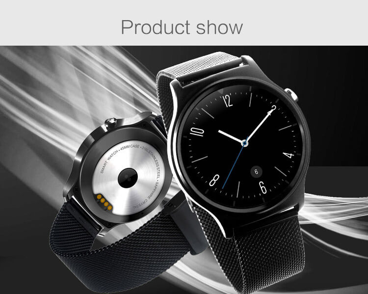 GW01 Heart Rate Monitoring Smart Watch MTK2502 with Siri / UV & Body Temperature Monitoring/ Fitness Tracker/ Bidirectional Anti-lost (Leather Strap) - Silver