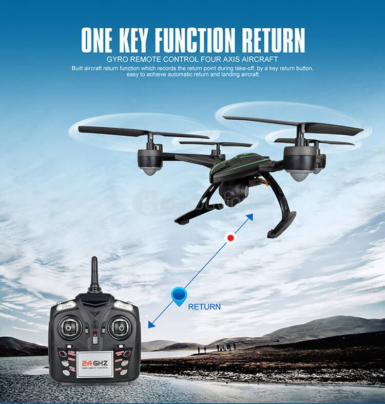 JXD 510G X-Predators FPV 5.8Ghz 2MP Camera Altitude Hold CF Mode 3D Flip 4CH 6-Axis RC Quadcopter