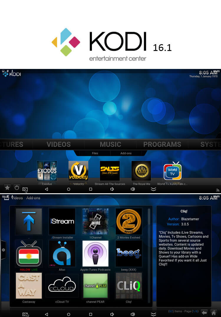 R-BOX Android 5.1.1 RK3229 2G/8G KODI 16.1 Pre-installed 4K TV BOX Bluetooth4.0 HDMI DLNA LED Display - Black