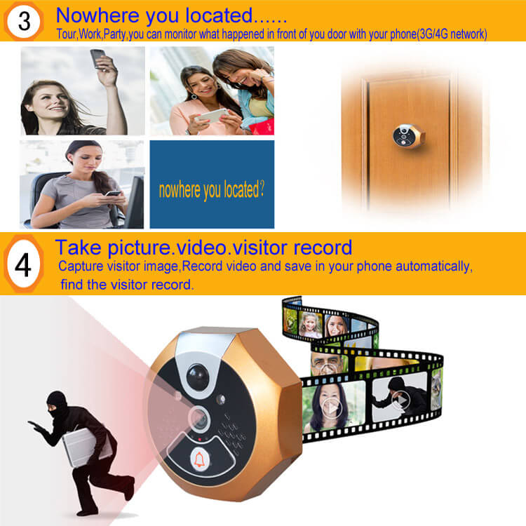 H8-A Smart WiFi Video Doorbell 130W Motion Detection Night Vision Tamper Alarm - Standard Version