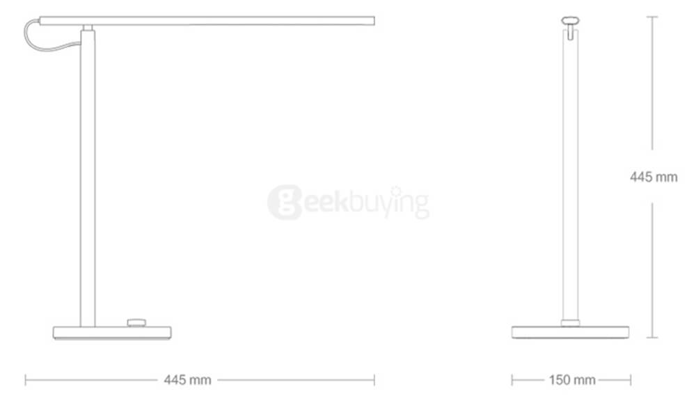 Original Xiaomi Mi Smart LED Lamp Mijia Intelligent LED Lamp Table Lamp with Four Different Modes - White