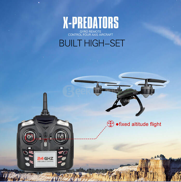 JXD 510G X-Predators FPV 5.8Ghz 2MP Camera Altitude Hold CF Mode 3D Flip 4CH 6-Axis RC Quadcopter