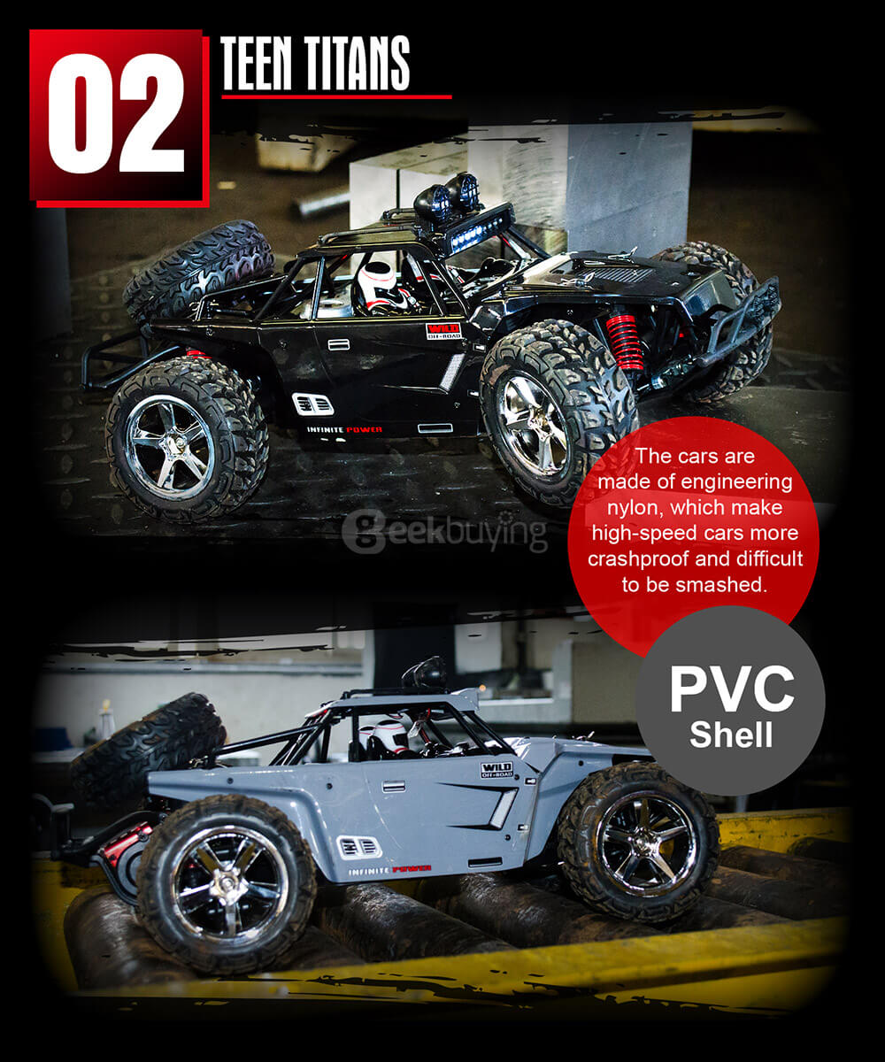 SUBOTECH BG1513B 1:12 Full Scale 2.4GHz 4WD High Speed RC Car - Black