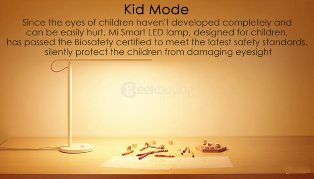 Original Xiaomi Mi Smart LED Lamp Mijia Intelligent LED Lamp Table Lamp with Four Different Modes - White